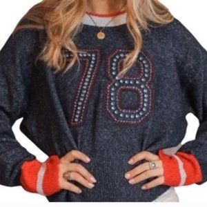 WILDFOX Malone 78 Embellished Sweater size large